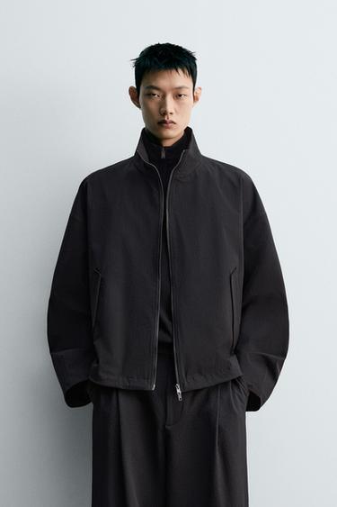 TEXTURED TECHNICAL JACKET - Black by Zara