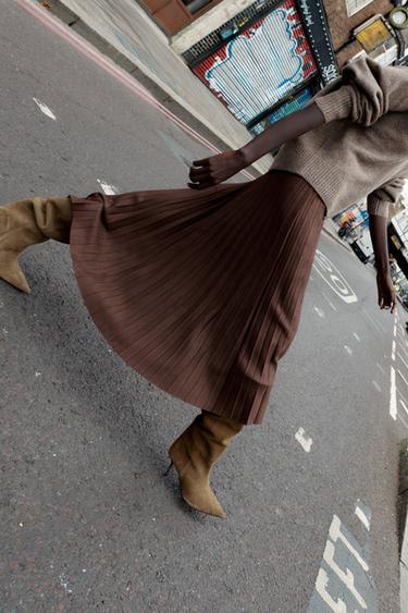 SPLIT SUEDE STILETTO HEEL BOOTS - Taupe Grey by Zara