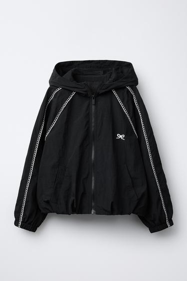 ULTRALIGHT CONTRAST RAINCOAT - Black by Zara