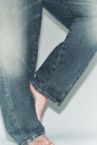 TRF MID-WAIST BAGGY BALLOON JEANS - Faded blue by Zara