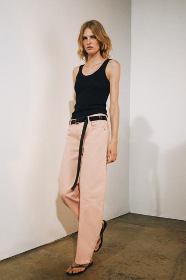 SLEEVELESS FINE-KNIT TOP - Black by Zara