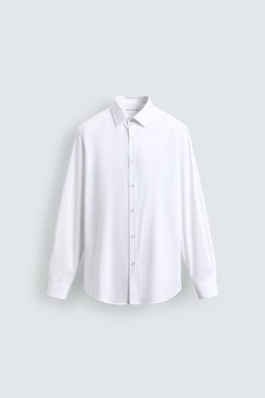 SLIM FIT COMFORT SHIRT - White by Zara