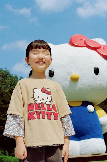 HELLO KITTY © SANRIO EMBROIDERED T-SHIRT - Light salmon-pink by Zara