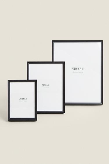 BLACK METAL PHOTO FRAME - Black by Zara