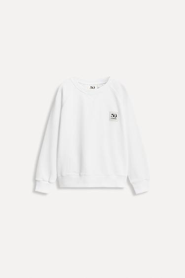 1/2-6 YEARS/ 50TH ANNIVERSARY LABEL POCKET SWEATSHIRT - White by Zara