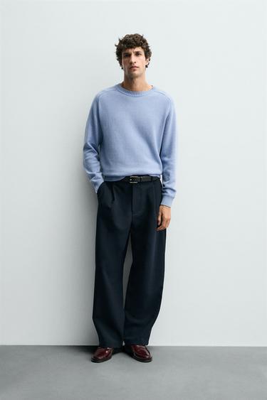 COTTON-CASHMERE SWEATER - Bluish by Zara - Image 0