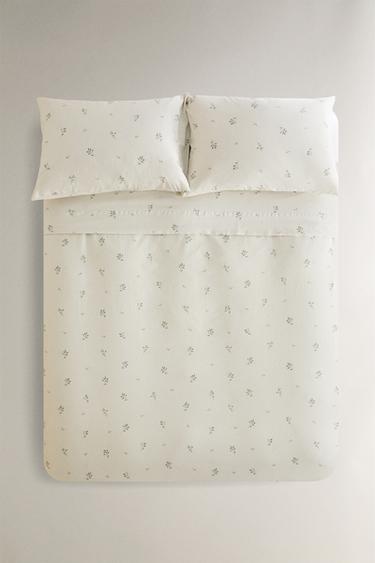 LEAF PRINT DUVET COVER - Sea green by Zara - Image 0