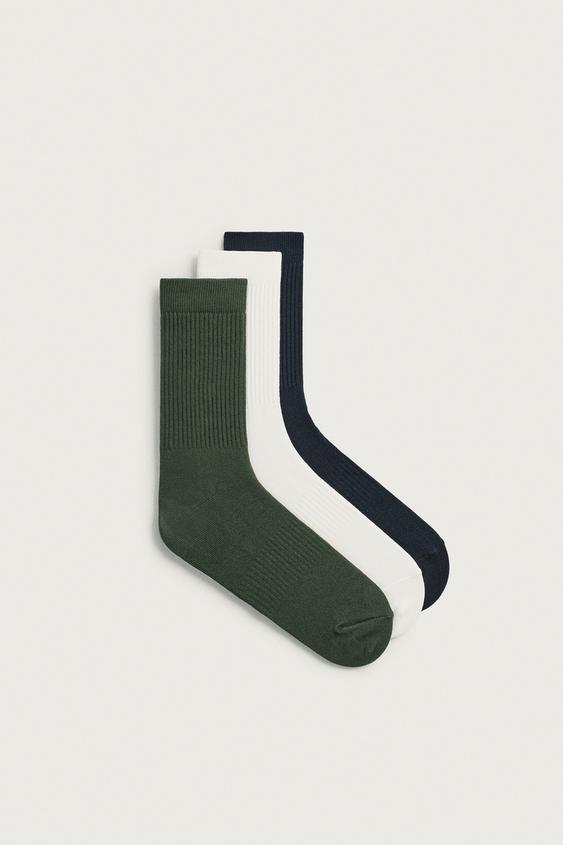 3-PACK OF BASIC RIBBED SOCKS - various by Zara - Image 0