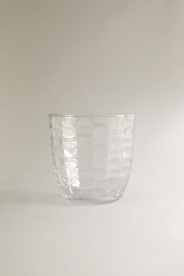 RAISED SQUARE-EFFECT TUMBLER -  by Zara - Image 0