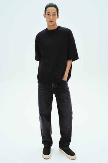 STRAIGHT-LEG JEANS - Charcoal by Zara