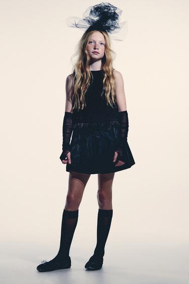 BERMUDA SKORT WITH BOW - Black by Zara