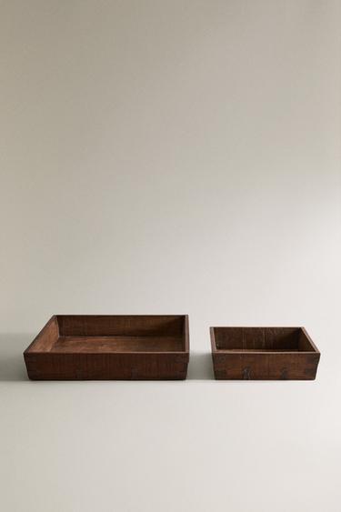 WOODEN BOX - Khaki by Zara