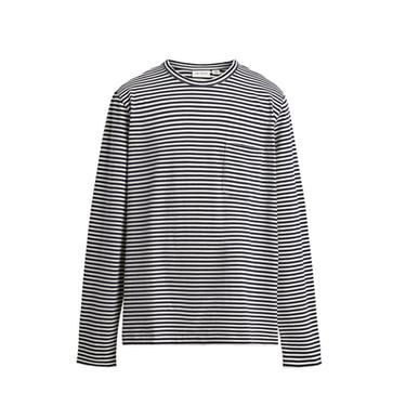 JACQUARD STRIPED T-SHIRT - Ecru / Navy by Zara