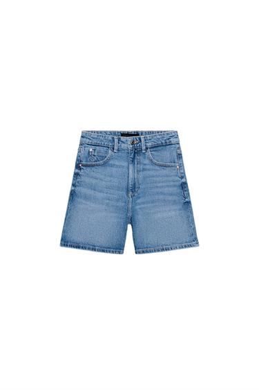 Z1975 MOM FIT SHORTS - Mid-blue by Zara