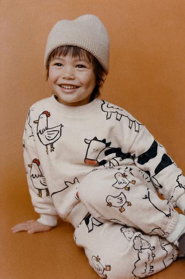 FARM PRINT JOGGING SET - Ice by Zara