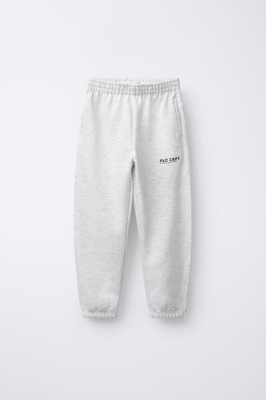 TEXT JOGGERS - Grey marl by Zara