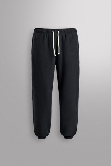 REGULAR FIT TRAINING JOGGERS - Navy blue by Zara