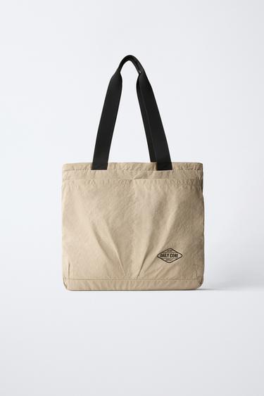 TECHNICAL TOTE BAG - Sand Brown by Zara