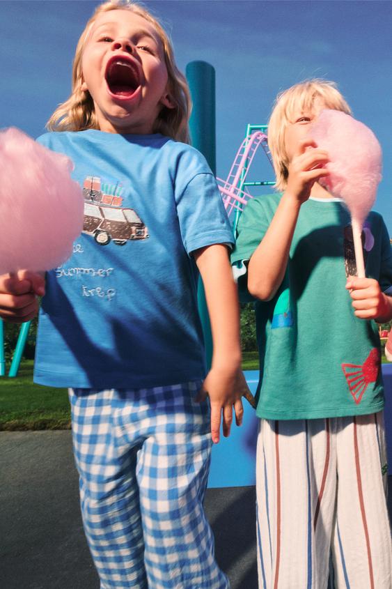 ICE CREAM AND SAILING BOATS T-SHIRT ISABELLE VANDEPLASSCHE © - Green by Zara - Image 0