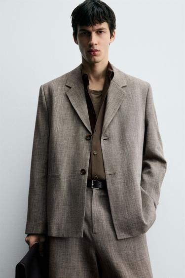 TEXTURED SUIT - MARSALA by Zara