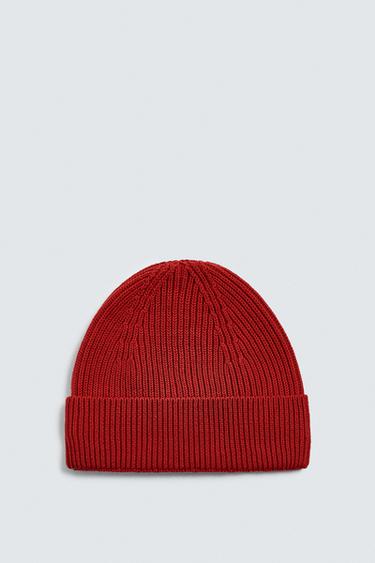 BASIC KNIT BEANIE - Red by Zara