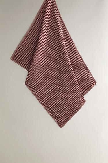 WAFFLE-KNIT COTTON TEA TOWEL X COLLAGERIE - Pinks by Zara