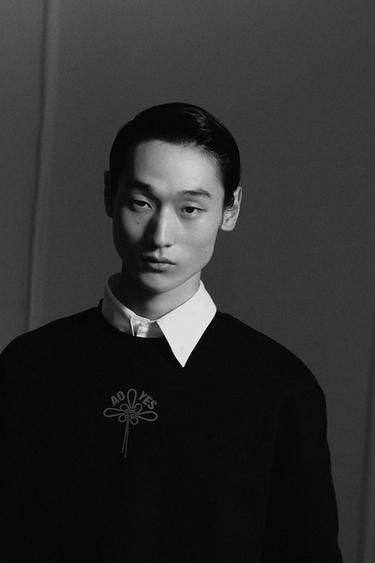 OVERSIZE SWEATSHIRT X AO YES - Black by Zara