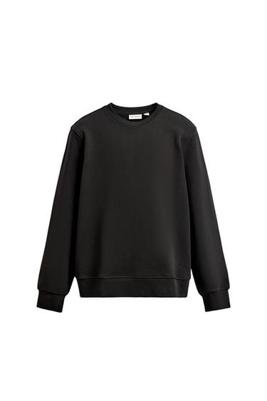 HEAVYWEIGHT CREW NECK SWEATSHIRT - Black by Zara