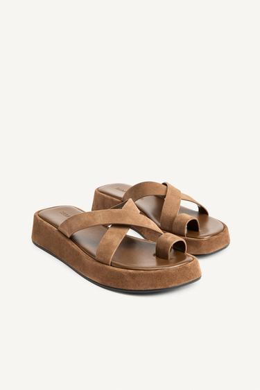 SD STRPS SNDLS - Brown by Zara