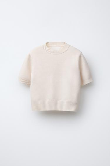 KNIT SWEATER - Ecru by Zara