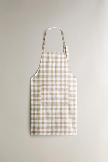 DYED THREAD APRON - Beige by Zara