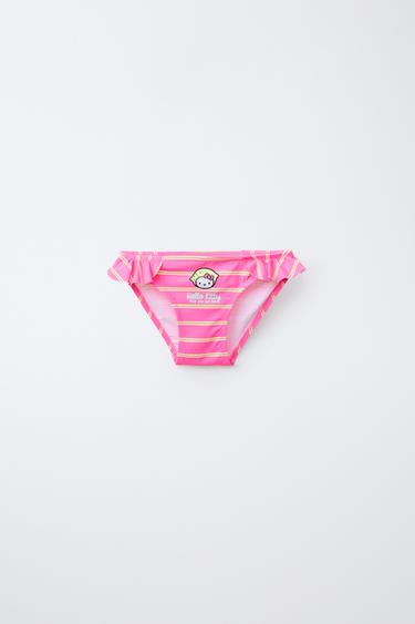 2-6 YEARS / HELLO KITTY © SANRIO STRIPED BIKINI BOTTOMS - Fuchsia by Zara