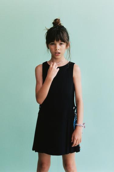 PLEATED DETAIL DRESS - Black by Zara
