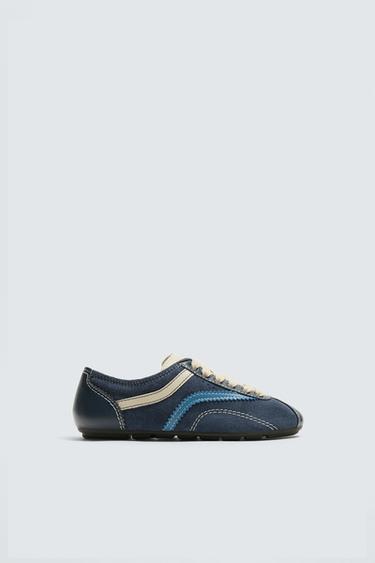 LEATHER TRAINERS HARRY LAMBERT FOR ZARA X DISNEY - Blue by Zara