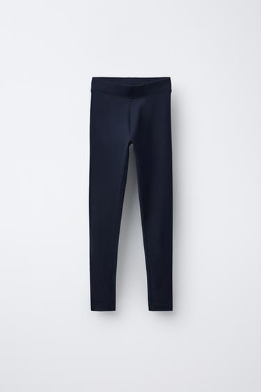 PLAIN LEGGINGS - Navy blue by Zara
