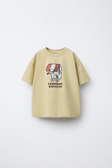 ICE CREAM PRINT T-SHIRT - Light pistachio by Zara