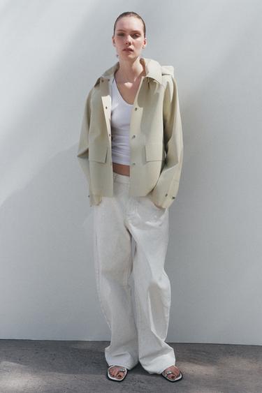 ZW COLLECTION WATER-RESISTANT RUBBERISED JACKET - Butter by Zara - Image 0