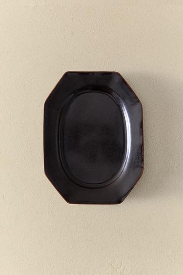 STONEWARE TRAY - Brown by Zara