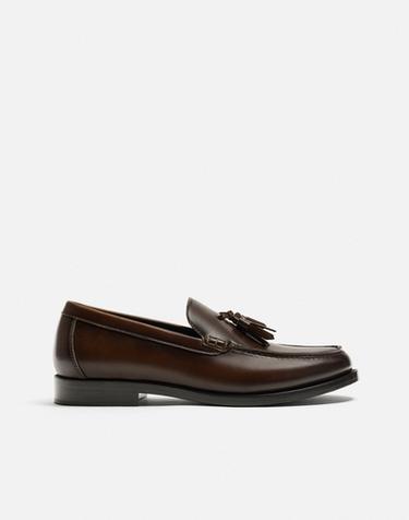 TASSEL DRESS LOAFERS - Brown by Zara