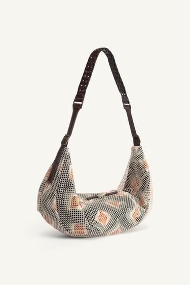 LIMITED EDITION FABRIC SHOULDER BAG - Multicoloured by Zara