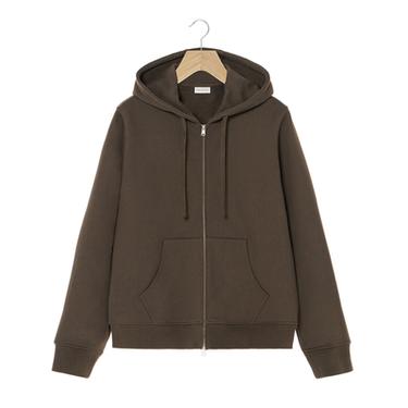 HEAVYWEIGHT HOODED ZIP-UP SWEATSHIRT ORIGINS - Chocolate by Zara
