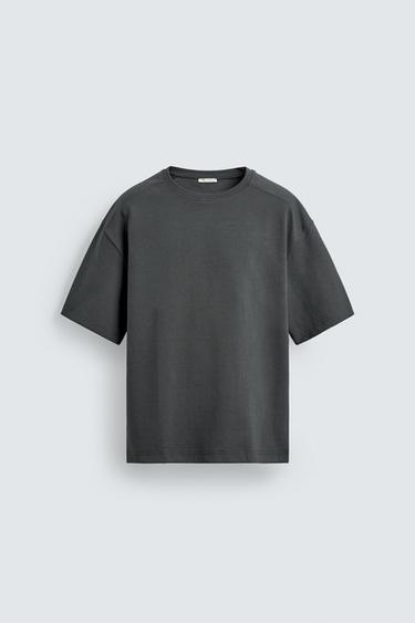 RELAXED FIT INTERLOCK SWEATSHIRT - Blue / Grey by Zara