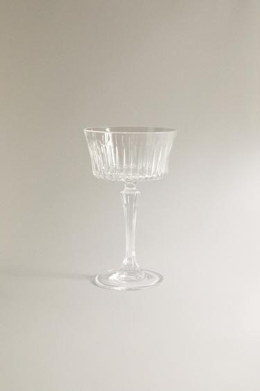 SPARKLING WINE FLUTE WITH RAISED DESIGN -  by Zara - Image 0