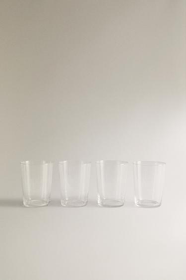 PACK OF TALL GLASS TUMBLERS (PACK OF 4) -  by Zara - Image 0