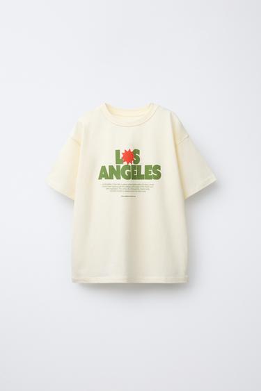 SLOGAN PRINT T-SHIRT - Light yellow by Zara - Image 0
