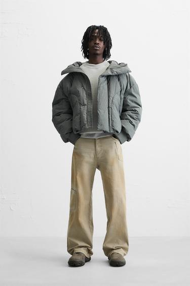 PADDED BOXY FIT JACKET - Stone by Zara - Image 0