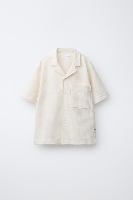 RUSTIC TEXTURED SHIRT - Ecru by Zara - Image 0
