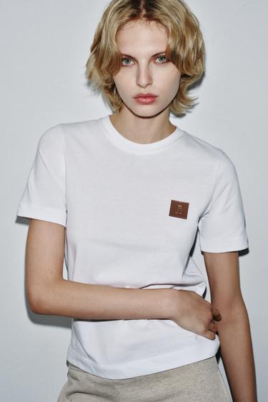 LABEL SHORT SLEEVE T-SHIRT - White by Zara