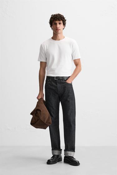BASIC SLIM FIT T-SHIRT - White by Zara