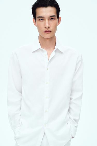 EASY CARE TEXTURED SHIRT - White by Zara